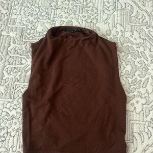 Naked Wardrobe Chocolate Brown Top